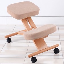 Wooden Chair Kneeling Orthopaedic Stool Ergonomic Posture Frame Seat Health Care