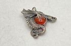 Sterling Silver 925 Pearl Hands Ring Size 7.75 & Dragon Slide Pendant Set — photo 5