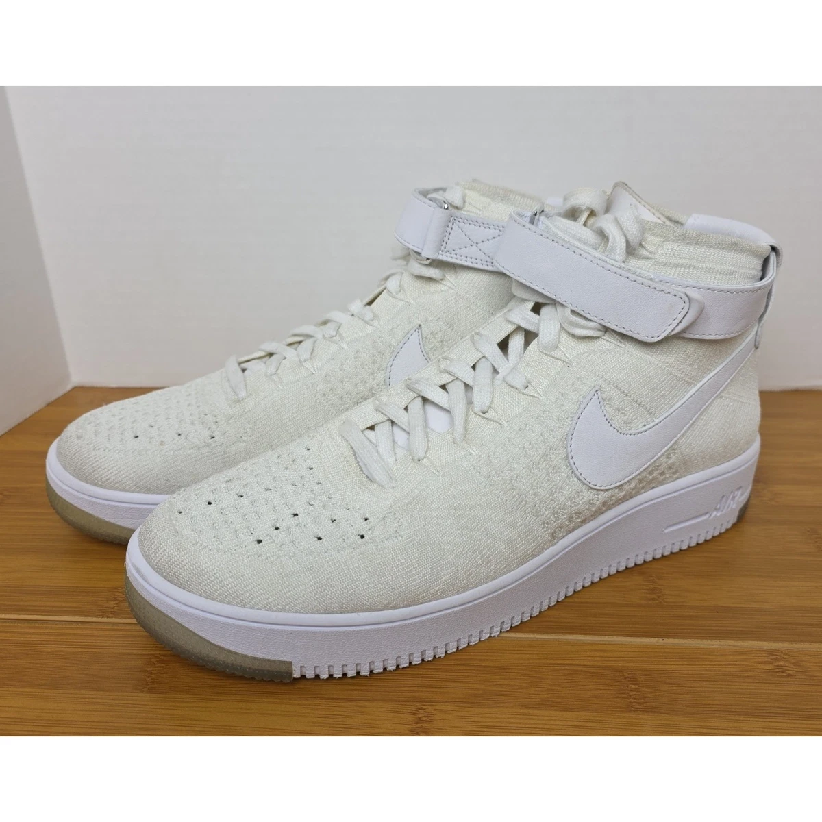 Nike Air Force 1 Ultra Flyknit Mid Triple White for Sale 