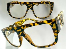 Classic Retro Hardcore Hip Hop Rapper Clear Lens EYE GLASSES Large Thick Frame