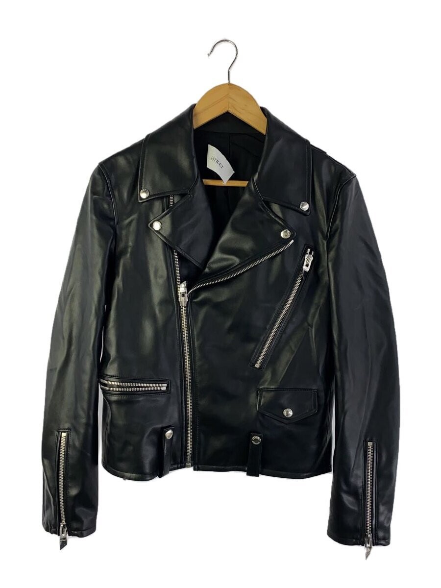 Astraet Black Leather Blouson Jacket 5425-199-0230 1306