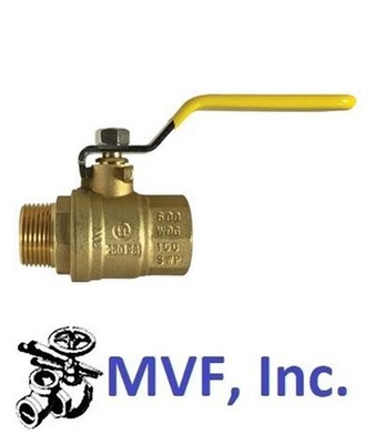1'' 600 WOG Male x Female NPT Full Port Brass Ball Valve Plumbing BR0306063158