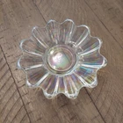 Federal Glass Iridescent Petal Pattern Serving Bowl 6"