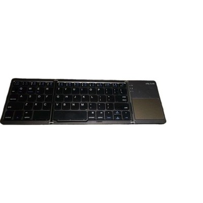 Jelly Comb Gray Wireless Built in Touchpad Bluetooth Foldable QWERTY Keyboard