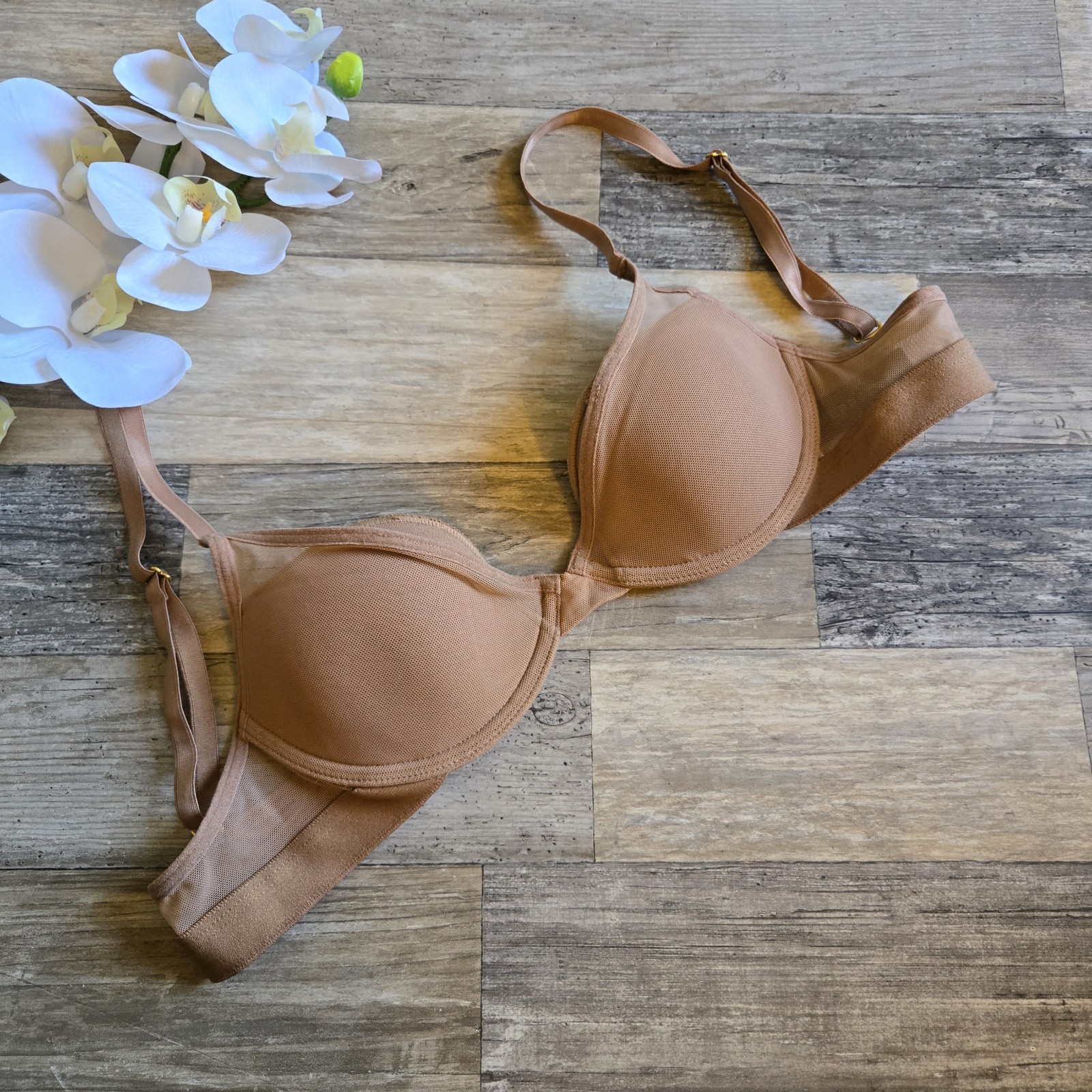 Pepper Beige Lightly Lined Underwire Convertible … - image 1