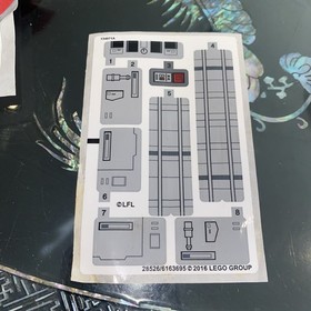 LEGO 75154 Star Wars TIE Striker Sticker Sheet 28526/6163695 New