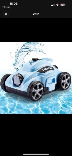 Cordless Robotic Pool Cleaner,Automatic Pool Vacuum Robot for In-Ground/Above