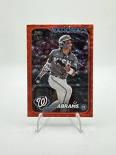 2024 Topps Series 1 - C.J. Abrams #37 Red Crackle Foil /199
