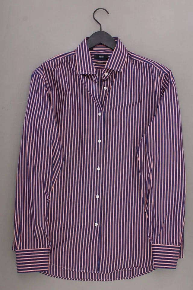 ✅ BOSS by Hugo Boss camicetta per uomo taglia Hemdgröße 43, XL, 54 rigato ✅ - Immagine 4 di 4