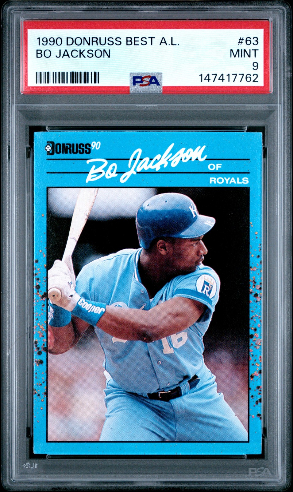 1990 DONRUSS BEST A.L. #63 BO JACKSON PSA 9