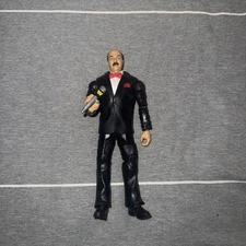 Mattel WWE Elite Mean Gene Okerlund Wrestlemania 39 Action BAF Build A Figure 6”