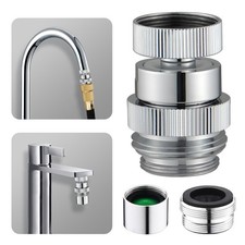 Sink Faucet to Garden Hose Adapter, Swivel Faucet Adapter Kit with Aerator, Mult