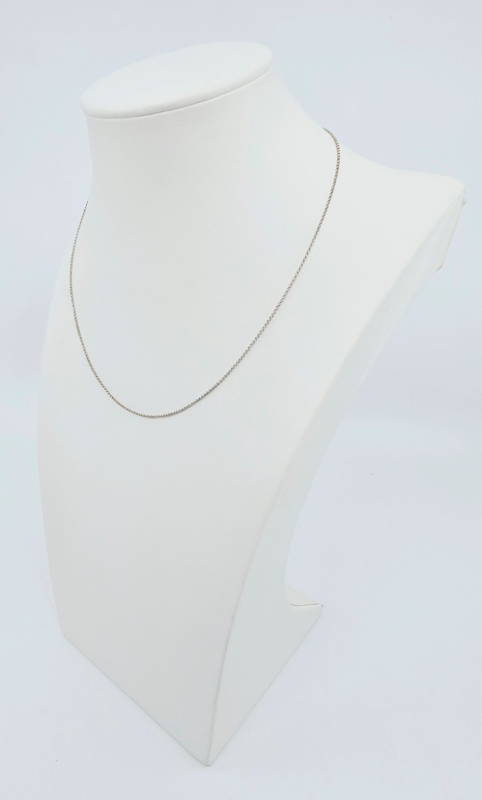 Unique Thin 14K Solid White Gold Designer Rolo Li… - image 4