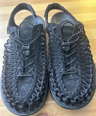 Keen Uneek Black Waterfront Sandal Men's sizes 13 1014057 Excellent Condition