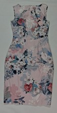 Phase Eight Woman's Dress Size 8 Pink Floral Sleeveless Pencil Dress BNWT