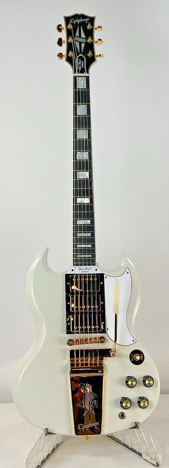 Epiphone Inspired by Gib Custom 1963 SG Custom Electric Guitar - broken neck