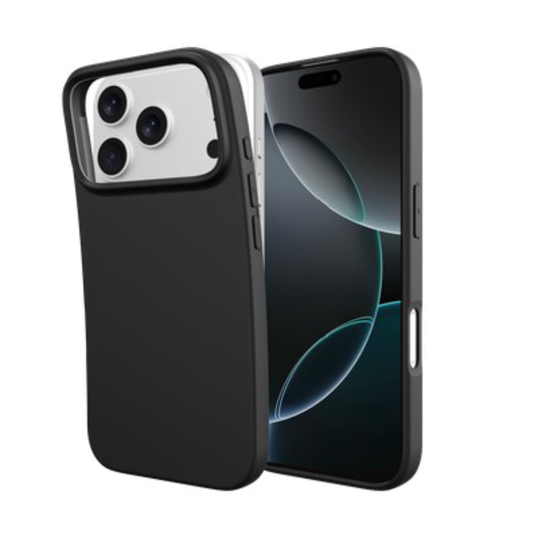Coque iPhone 17 Pro Max anti trace Zero Soft noire anti dérapante