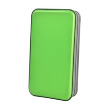 CD Case Hard Plastic Organizer Wallet for Car  CD DVD 96 Capacity Green