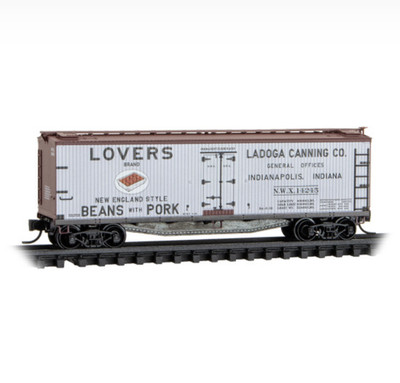 Micro-Trains MTL N-Scale 40ft Double-Sheathed Wood Reefer Ladoga Canning #14245