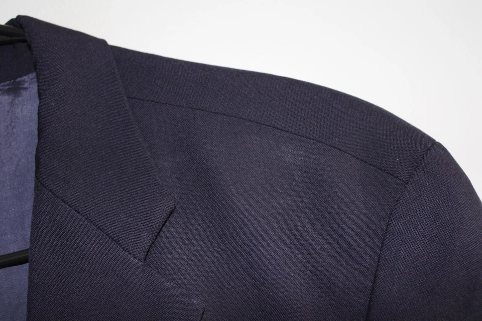 NAVY-BLUE CHAPS by RALPH LAUREN 100% WOOL GOLD METAL BUTTON BLAZER JACKET sz 44L - Image 2 of 4