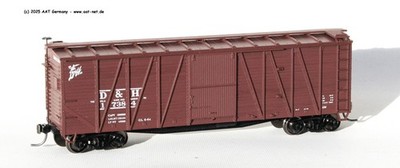 Accurail H0 4202 - 40´ Wood Boxcar Delaware & Hud #17384 (assembled); NEU & OVP