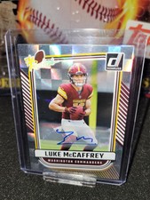 2024 Panini Donruss - The Rookies #TR-22 Luke McCaffrey (RC) Silver Auto #/299
