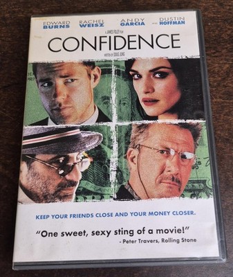 Confidence DVD Edward Burns Rachel Weisz Andy Garcia Dustin Hoffman Thriller R