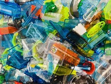 Lot Of 1 Pound Lbs Random Color Clear Pieces Parts Bricks