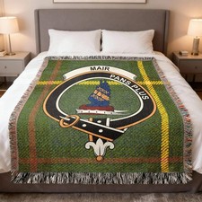 Mair Clan Scottish Tartan Woven Blanket
