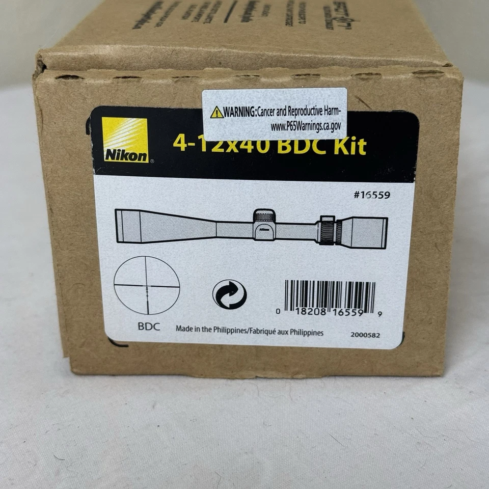 Mira para rifle Nikon AR113 4-12x40 retícula BDC con anillos + cubierta Foto 4 de 4