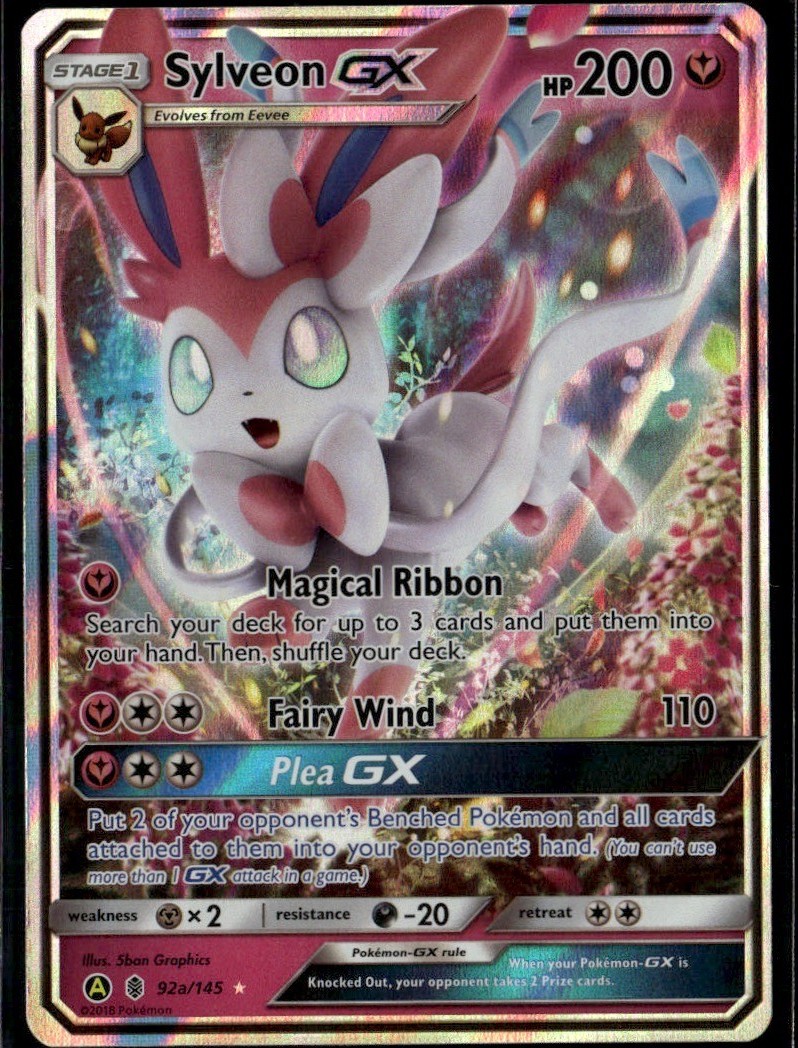 Sylveon GX 92a/145 Promo Alternate Art Promos 092a/145 Fairy Holo Pokemon Card
