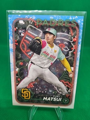 2024 Topps Holiday Yuki Matsui Rookie #H191 San Diego Padres