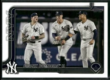 2025 Topps #184 Bronx Bombers II: Yankees Trio Eyes History New York Yankees