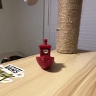 3D Printed Mini Boat Model - Red Plastic, Ready to Go Pre-Built — photo 3