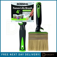 RONSEAL FENCE LIFE SOFT GRIP BRUSH FOR WOOD SHEDS FENCES DECKING OILS PAINTS NEW