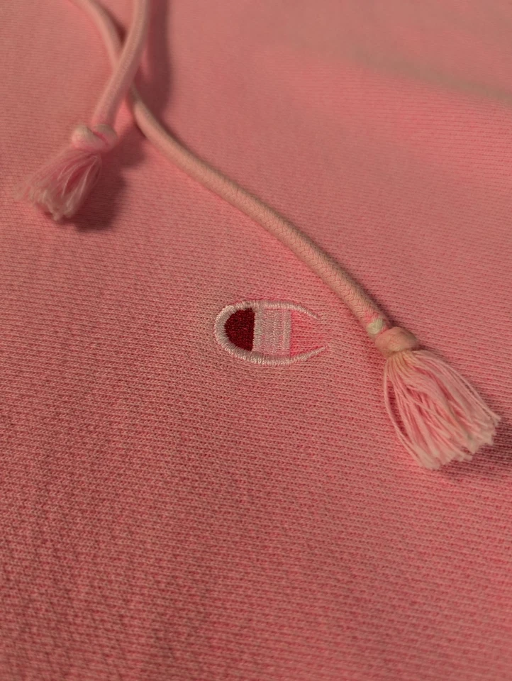 Champion Reverse Weave Hoodie Pink Size Large Made in Honduras - Image 3 of 4