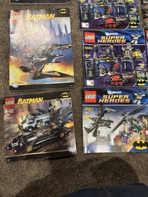 Lego Batman and DC Superheroes instructions Lot: 2X 7782, 7785,6860,6863,7781+