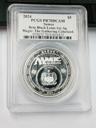 2024 Samoa $5 Beta Black Lotus Magic: The Gathering Silver PCGS PR70DCAM