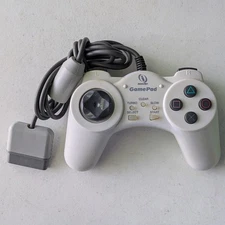 Interact PlayStation 1 PS1 Ps One Game Pad Colors Controller Turbo / Slow White