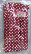 Thirty-One 31 631A Red Polka Dot Varsity Scarf New in Package Thirty One