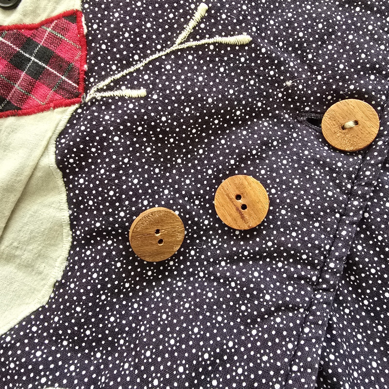 Vintage Patch Magic Reversible Jacket Christmas S… - image 5