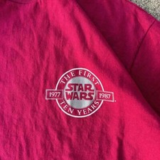 Vintage 80s Star Wars 10 Year Anniversary Shirt Fits like Size Medium Made USA