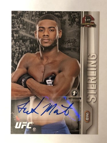 Aljamain Sterling #FA-AST 2015 Topps UFC Champions Autographs card