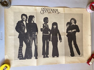 SANTANA VTG 1970 BLACK WHITE POSTER 33