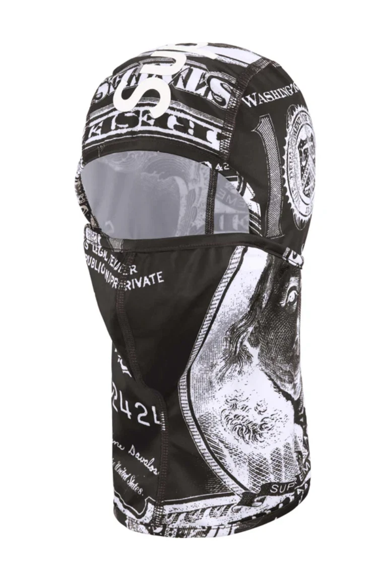 Cagoule légère suprême noire argent   SS25