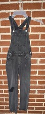 Old Navy Black Jean Overalls Girls Size 8 M 