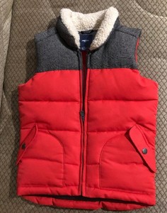 Gap Kids Boy S Size Xs 4 5 Yrs Vest Puffer Down Orange Brown Ebay