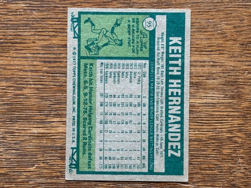 LOT 25 1977 TOPPS BASEBALL CARDS KEITH HERNANDEZ 95 ROY SMALLEY 66 BRUCE BOCHTE - Picture 7 of 7