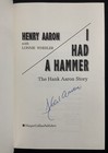 Hank Aaron Signed Book I Had A Hammer HCB Atlanta Braves HOF Autograph PSA/DNA