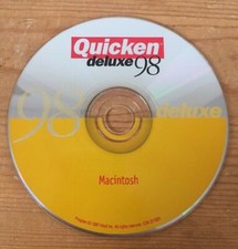 1997 Intuit Quicken Deluxe 98 Macintosh Mac Edition Software Installation CD-ROM
